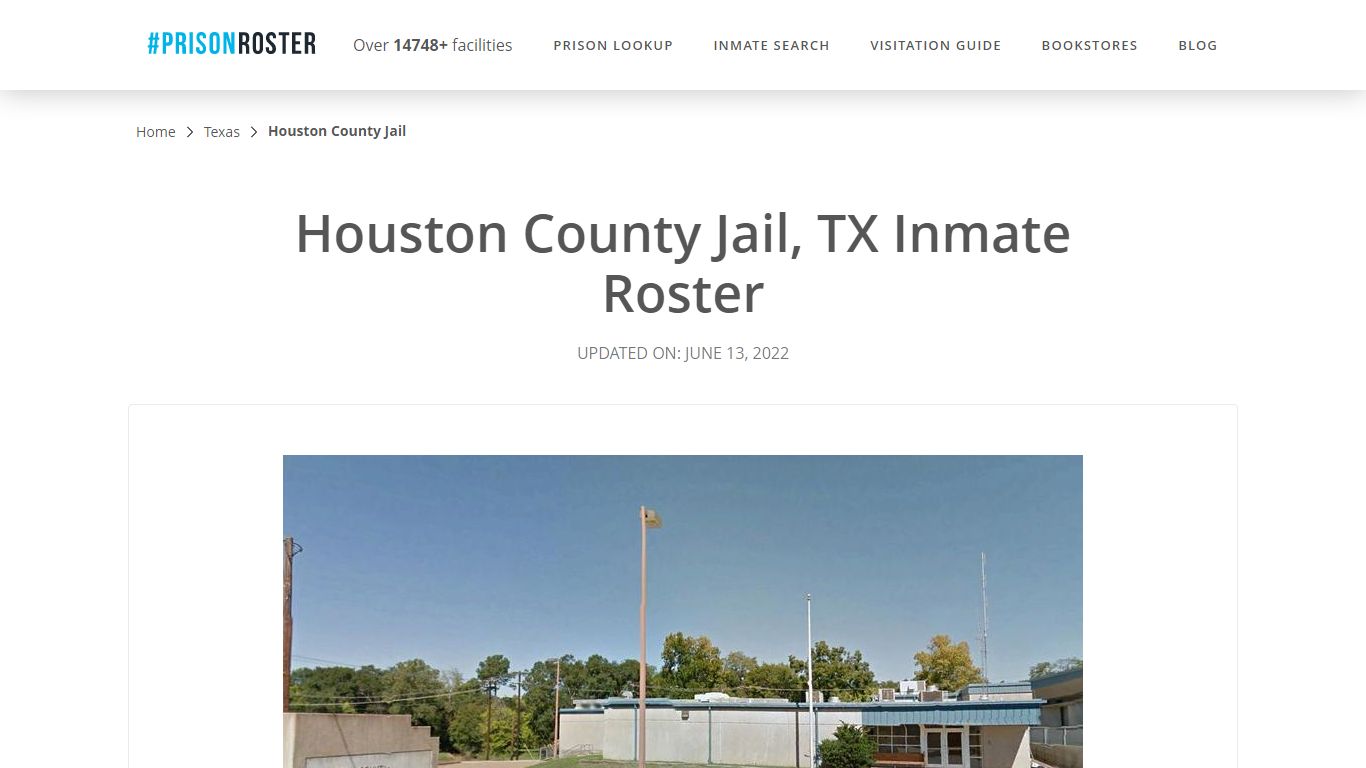 Houston County Jail, TX Inmate Roster